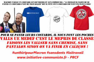 macron costard tshirt mépris de classe