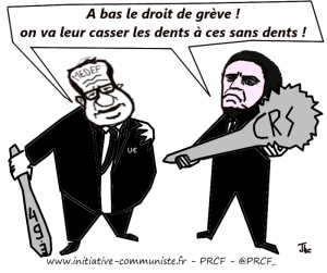 valls hollande matraque grève