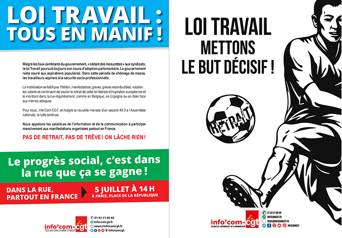 #LoiTravail : CGT, FO, SUD, FSU … l’intersyndicale appelle à la manifestation le 5 juillet dans toutes la France