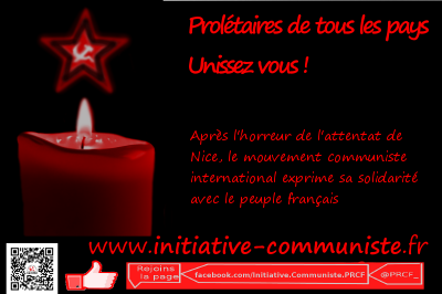 #NiceAttentat Le mouvement communiste international solidaire du peuple français.