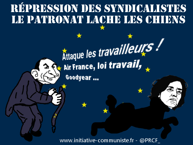 Répression : la violence du gouvernement des patrons ne cesse de grandir #loitravail #AirFrance #jesuisCGT