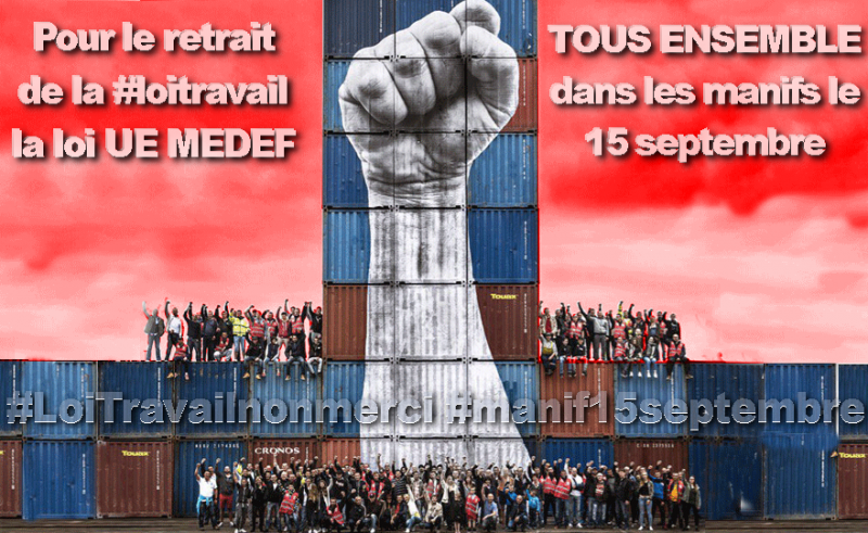 Contre les provocations et la répression anti syndicale le port du Havre à l’arrêt ce 31 aout !