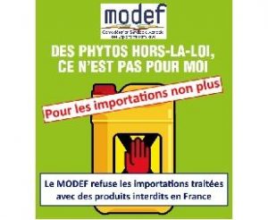 modef phythosanitaires pesticides importation légumes fruits