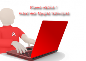 panne résolue site internet