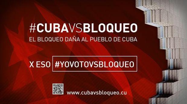 Stoppons le blocus de Cuba : votez en ligne #CUBAVSBLOQUEO #YoVotoVsBloqueo
