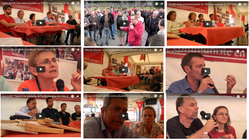 Meeting, débats : retrouvez les vidéos de la fête de l’Huma 2016