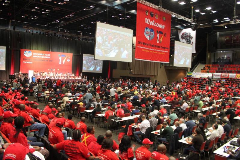XVIIe congrès de la Fédération Syndicale Mondiale à Durban .