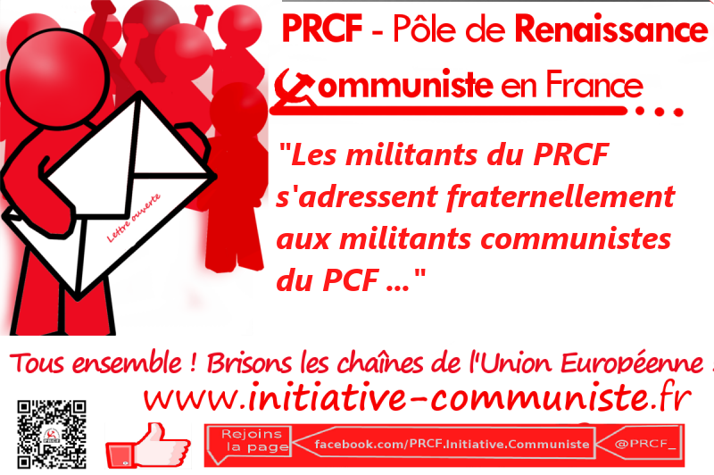 Adresse fraternelle des militants du PRCF aux militants communistes du PCF