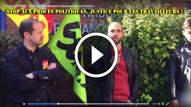#LoiTravail : Nicolas J et Nicolas P inculpés pour avoir manifesté : leur appel à l’action et la solidarité en #Vidéo devant le TGI de Bobigny !