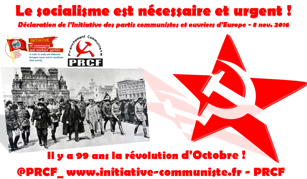 99e anniversaire de la Révolution d’Octobre : « Le socialisme est nécessaire et urgent » – déclaration de l’IC wpe