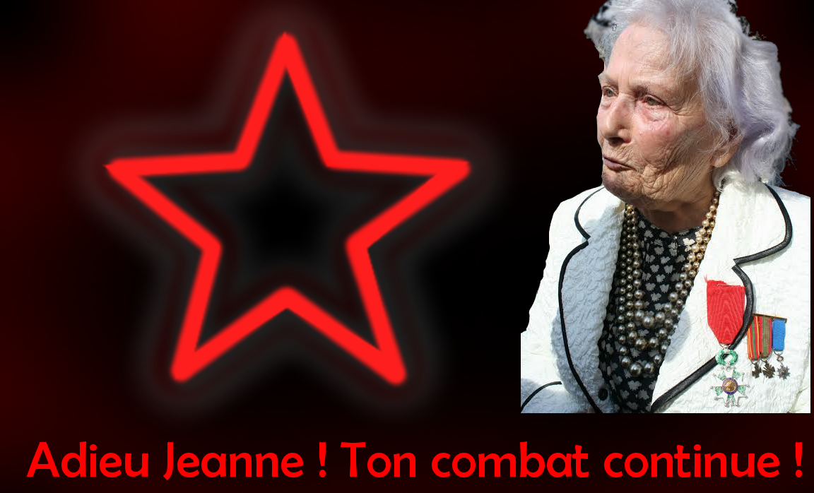 Adieu Jeanne ! Ton combat continue !