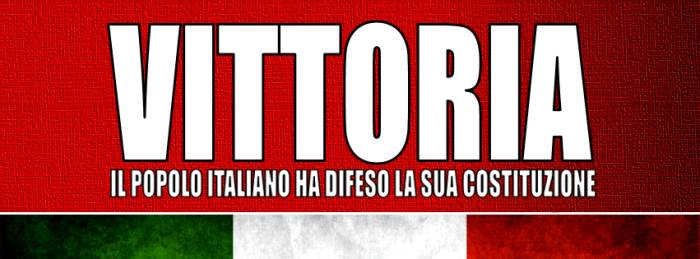 La claque ! le peuple italien dit NON à 60% à la casse européiste de Renzi renziacasa