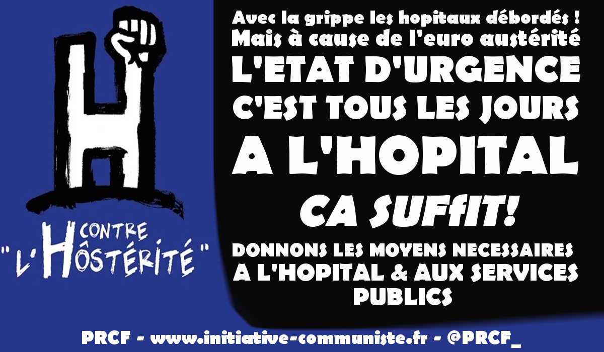 #Vidéo : « L’état d’urgence c’est tous les jours à l’hôpital »  En raison de l’#austérité et de la grippe les urgences débordées !