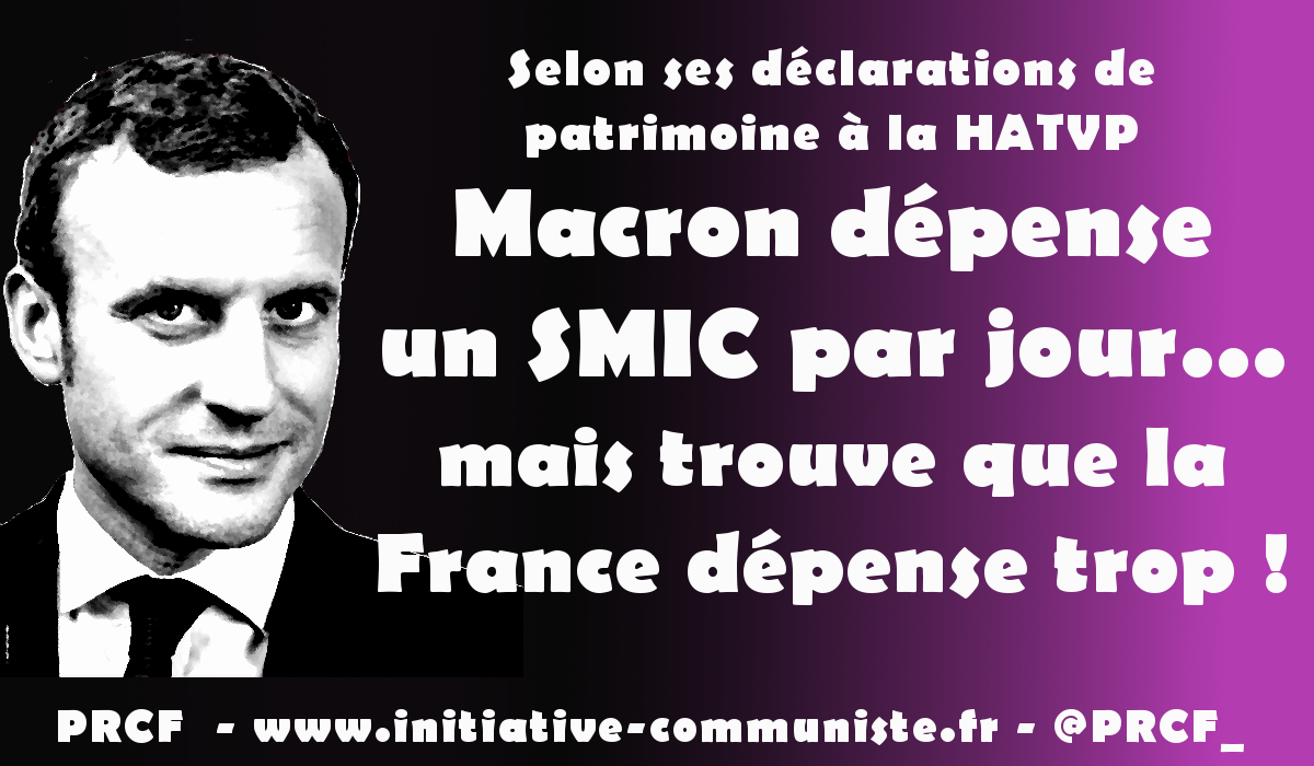 Mais où est donc passée la fortune de Macron ? il dépenserait un smic par jour ! [Reprise]