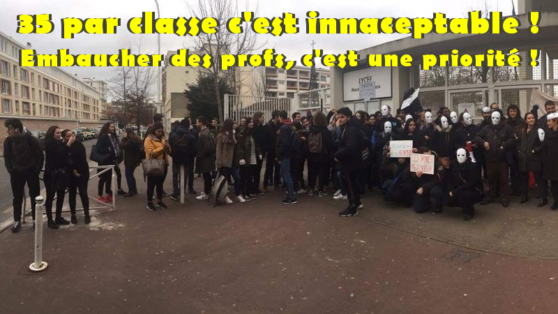 Education : le bilan du PS et de Hamon c’est plus d’élèves par classe ! Des créations de postes inférieures à la hausse des effectifs !