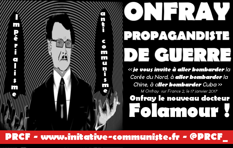 Michel Onfray propagandiste de guerre !