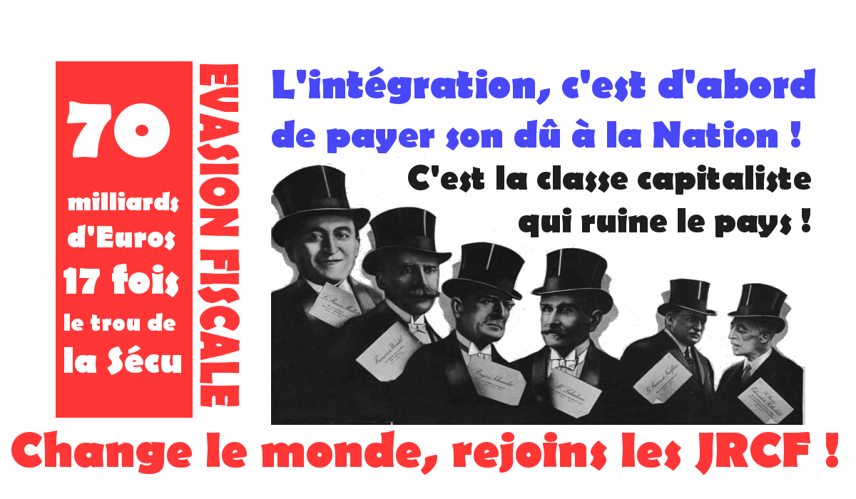 L’intégration, c’est d’abord de payer son dû à la Nation ! #JRCF