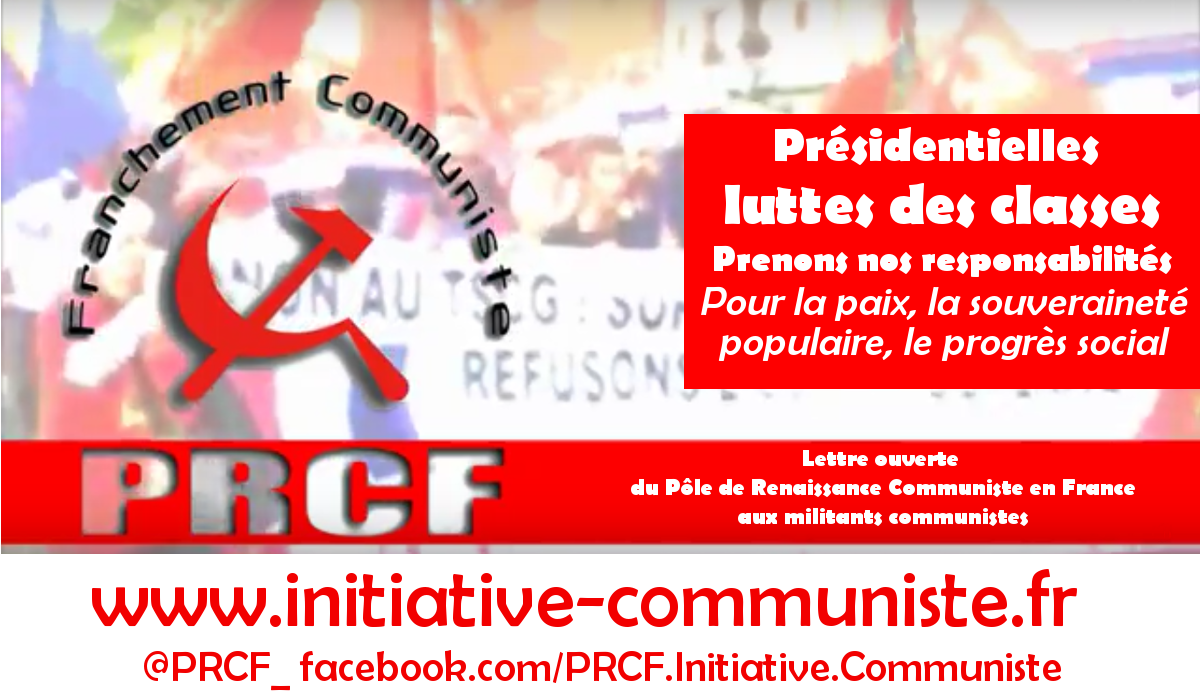 Lettre ouverte du Pôle de Renaissance Communiste en France aux militants communistes !