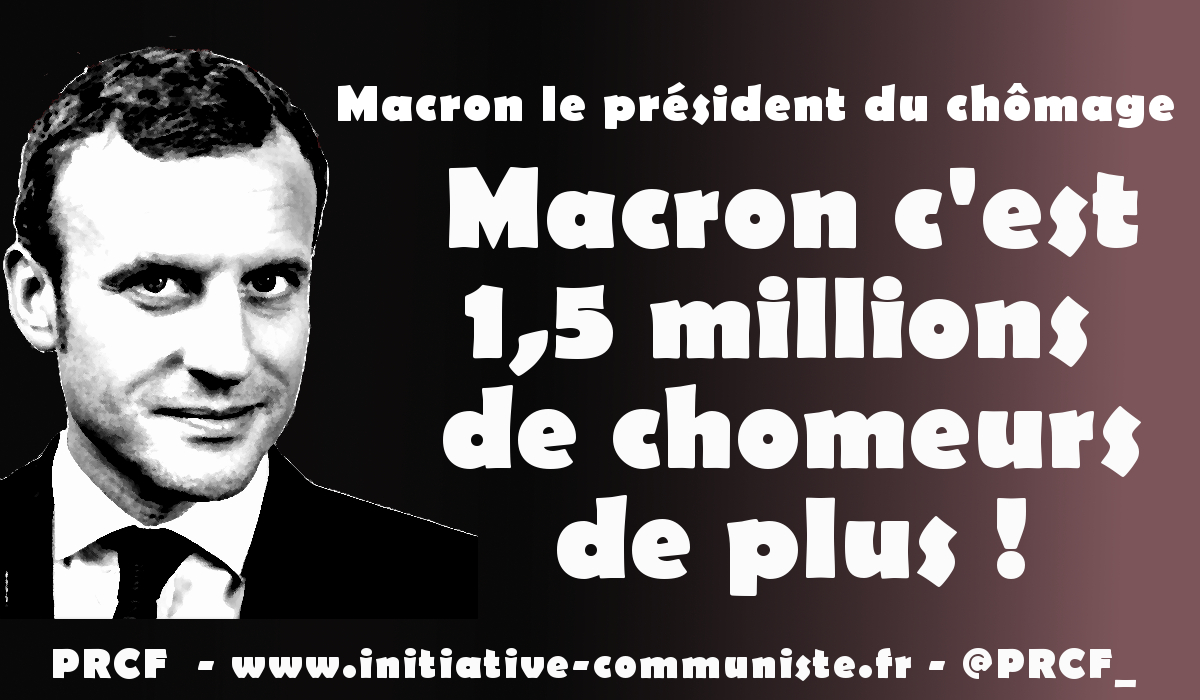 #chiffres du chômage: Macron, c’est 1,5 million de chômeurs en plus #presidentduchomage