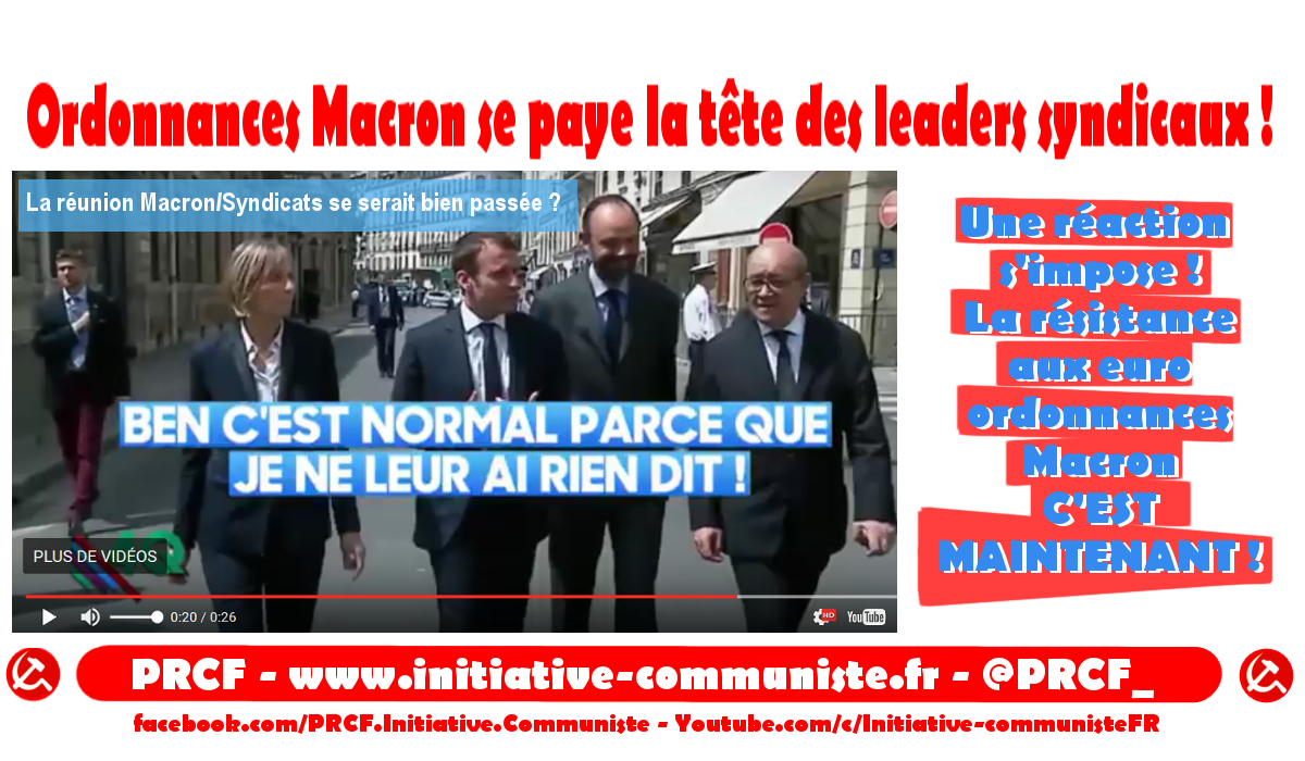 Macron et Philippe piétinent Martinez, Mailly & cie ! les travailleurs se laisseront-ils faire ? #vidéo