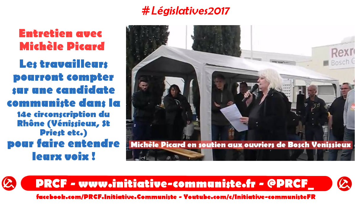 Entretien avec Michèle Picard, candidate communiste et insoumise à Vénissieux #vidéo