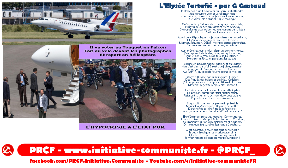 L’Elysée Tartufié  – par Georges Gastaud