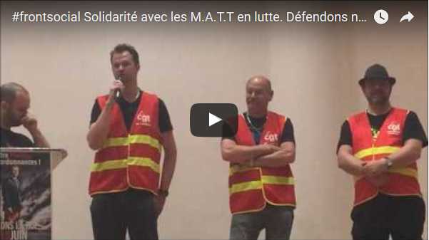 Dans l’Aisne avec les ouvriers de MATT en lutte pour défendre leur usine. #vidéo #frontsocial