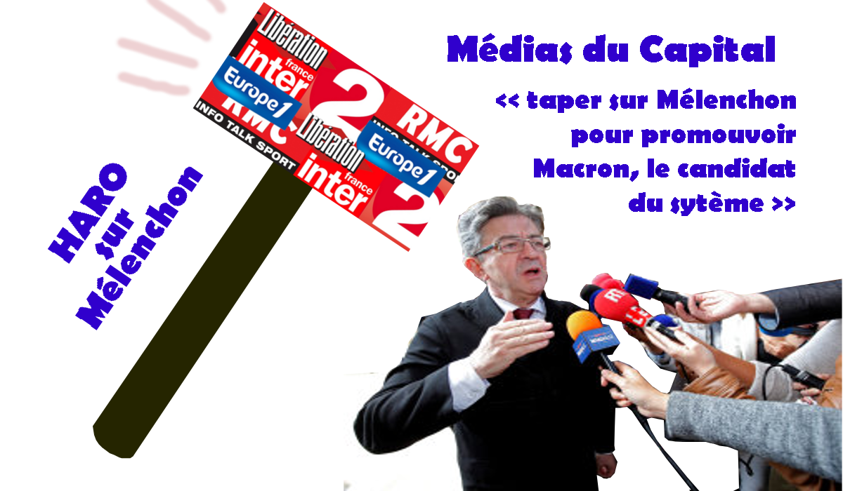 Lettre à mes consoeurs et confrères journalistes… … qui n’ont de cesse d’enjoliver Macron et de noircir Mélenchon.