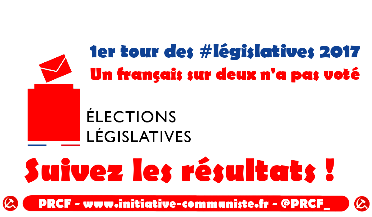 #legislatives2017 : résultats du 1er tour : 51,2% des électeurs n’ont pas voté ! [suivez le direct]