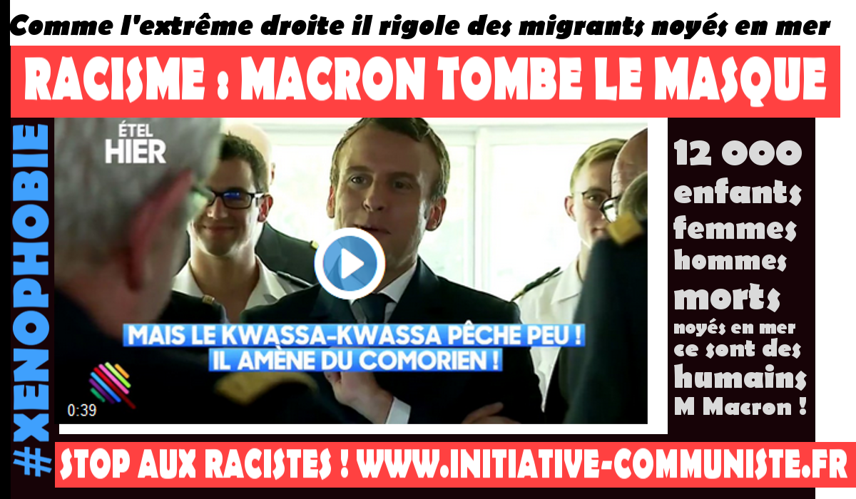 #kwassakwassas Racisme Macron tombe le masque et rallie l’extrême droite !