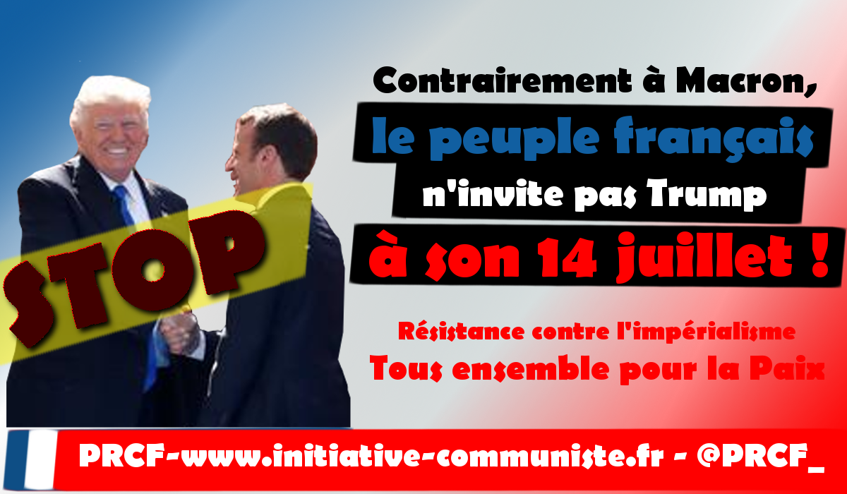 Contrairement à Macron, le peuple français n’invite pas Trump à son 14 juillet !