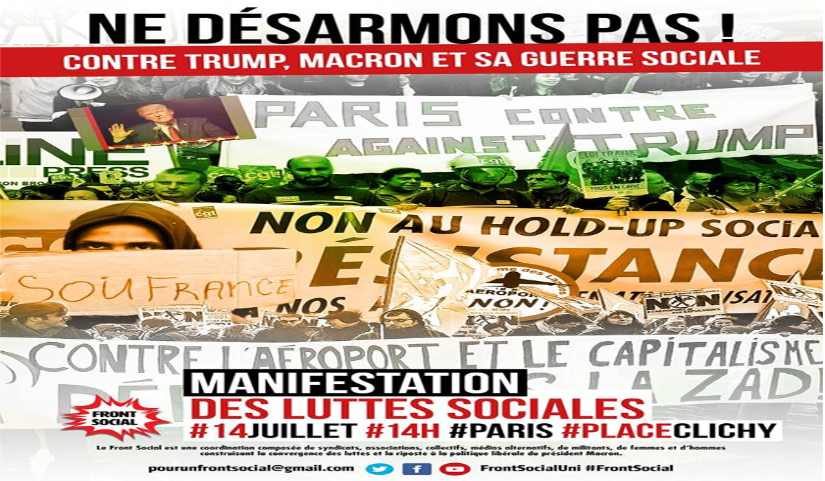 #nitrumpnimacron : Contre les ordonnances, après le 12, le 14 juillet #vidéo