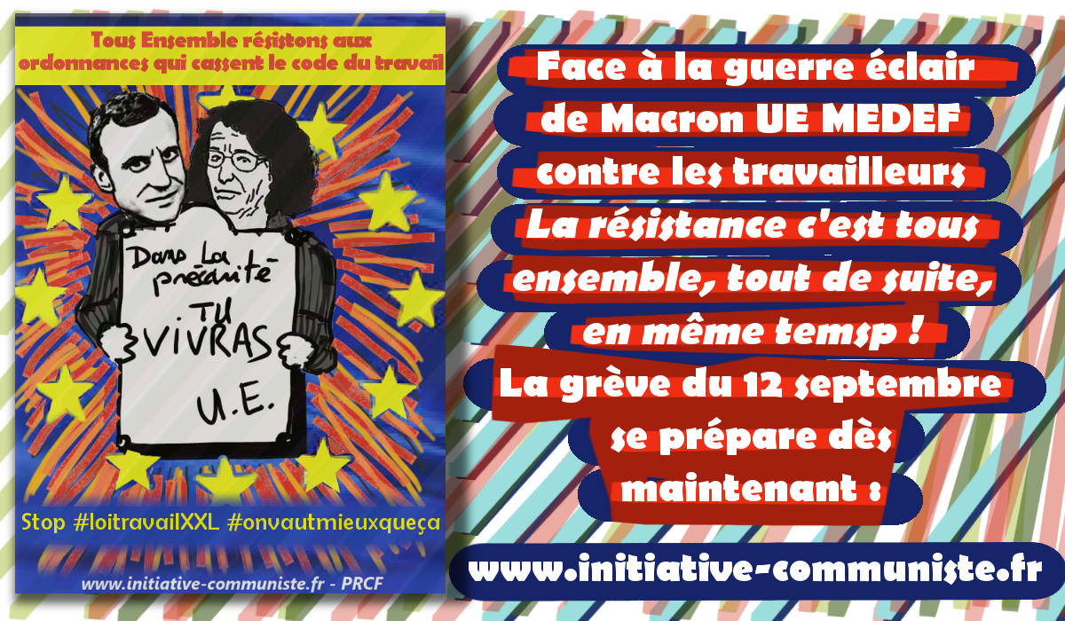 #vidéo L’appel à résister aux euro-ordonnances de Georges Gastaud #PRCF #12septembre