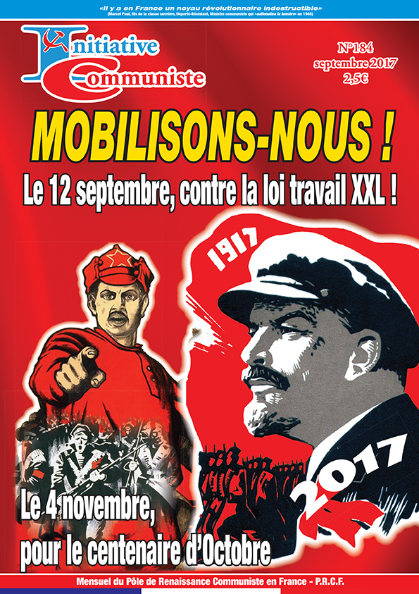 IC n°184 est paru « Mobilisons nous ! le 12 septembre contre la loi travail XXL »