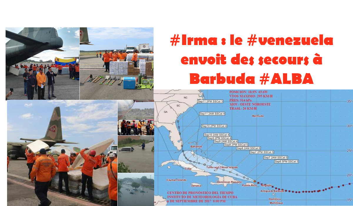 #Irma Ouragan : le #Venezuela envoie des secours à Barbuda