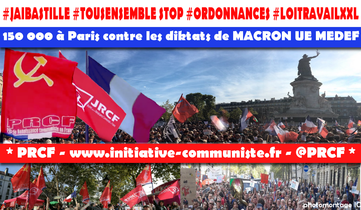 #jaibastille énorme manifestation à Paris : plus de 150 000 pour les droits des travailleurs contre le coup d’État social de Macron-UE-MEDEF