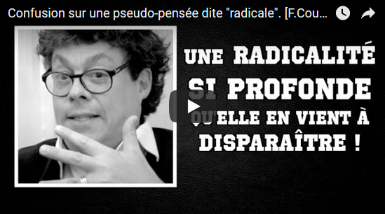 Francis Cousin: Confusion sur une pseudo-pensée dite « radicale » #vidéo