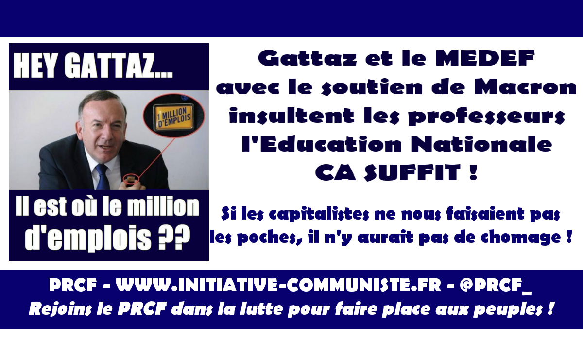 Le MEDEF n’a pas le droit d’insulter l’École, ses enseignants, ses élèves, ses parents d’élèves !