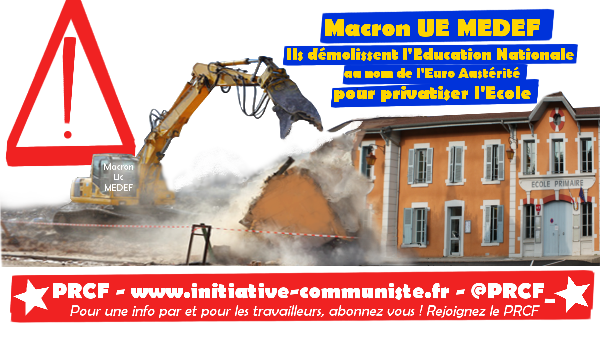 Marseille : les écoles refusent d’être le terrain des horreurs des expérimentations de libéralisation de Macron et Cie !