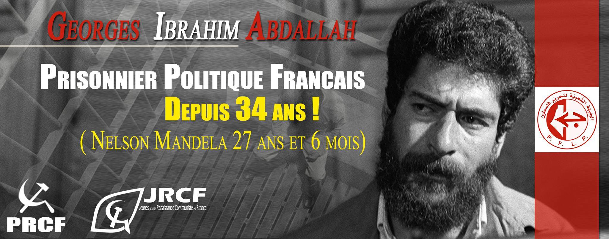 Liberté pour Georges Ibrahim Abdallah, prisonnier politique français, manifestation à Lanmezan