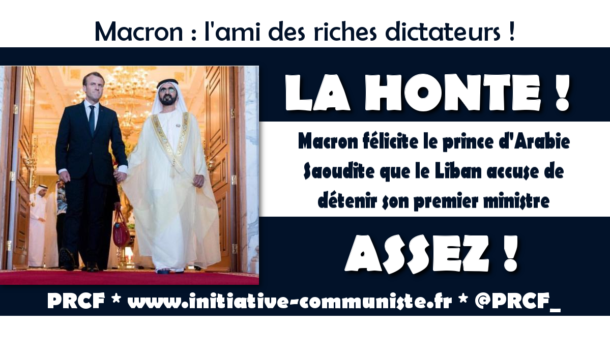 Macron félicite le prince d’Arabie Saoudite que le Liban accuse de détenir son premier ministre