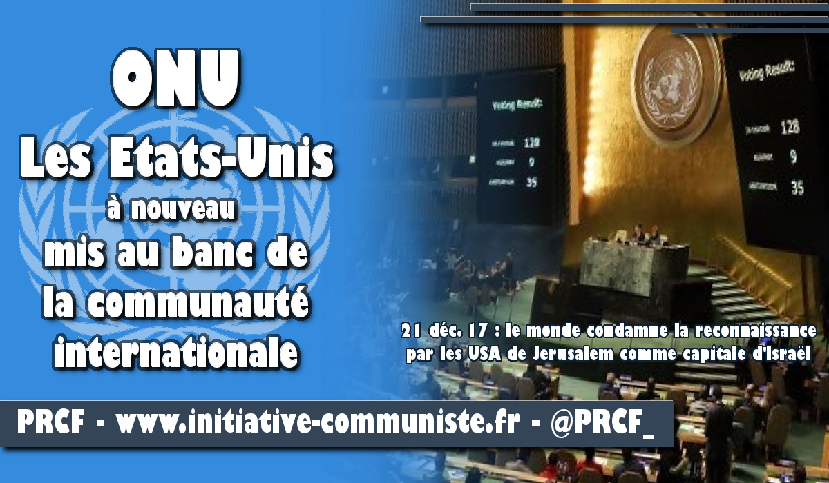 ONU : Les États-Unis mis au ban de la communauté internationale