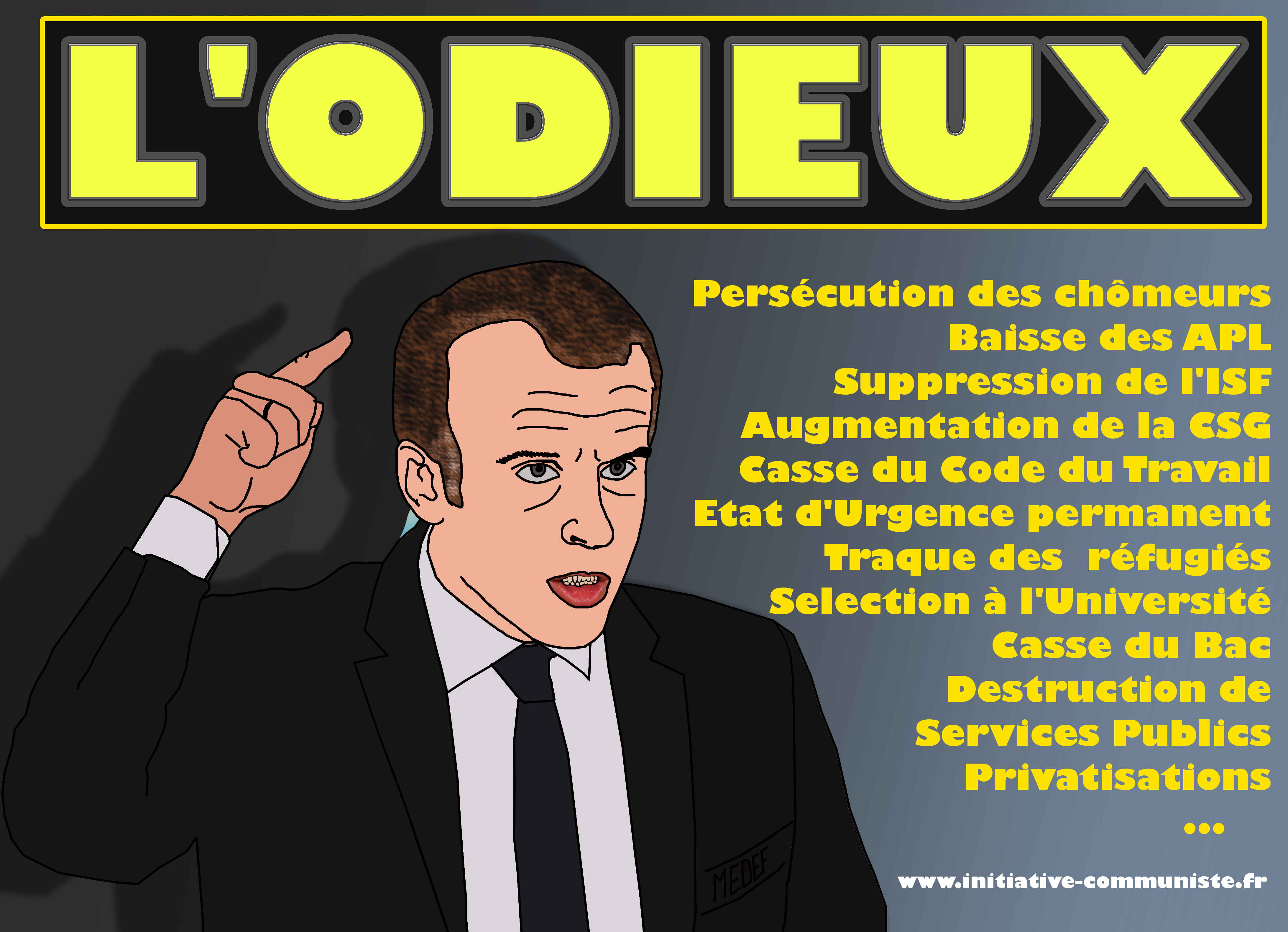 Odieux personnage – par Georges Gastaud | #Macron