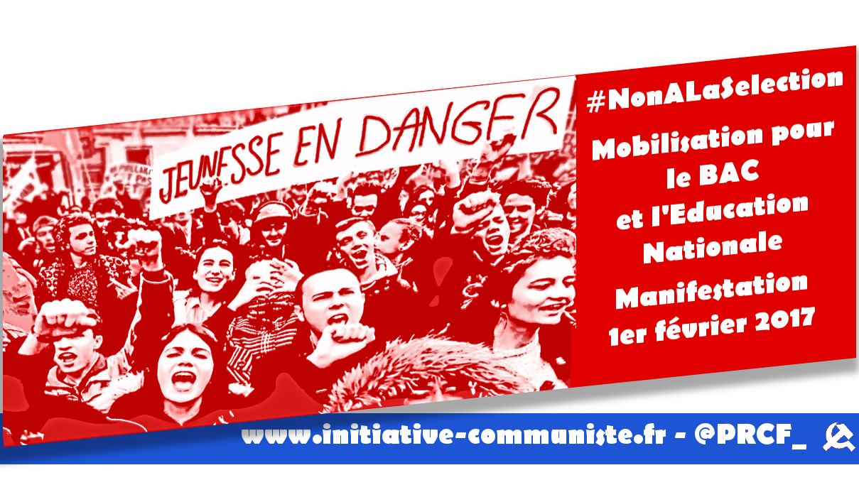 Dans les facs et les lycées la colère monte, manifestation le 1er février #NonALaSelection