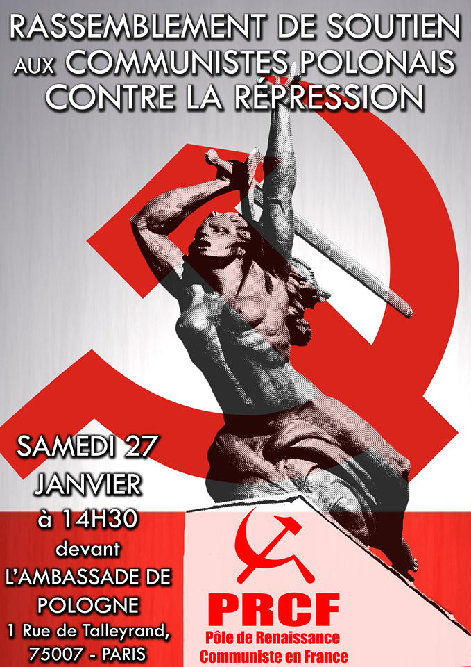 Pologne : procès politique contre les communistes, rassemblement le 27 janvier devant l’ambassade de Pologne