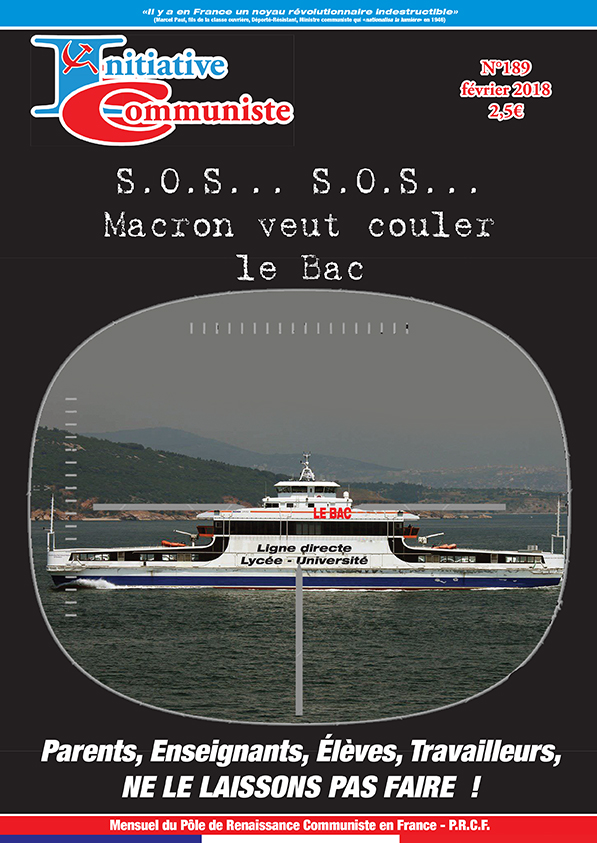 Initiative Communiste n°189 est paru ! achetez-le, abonnez-vous !