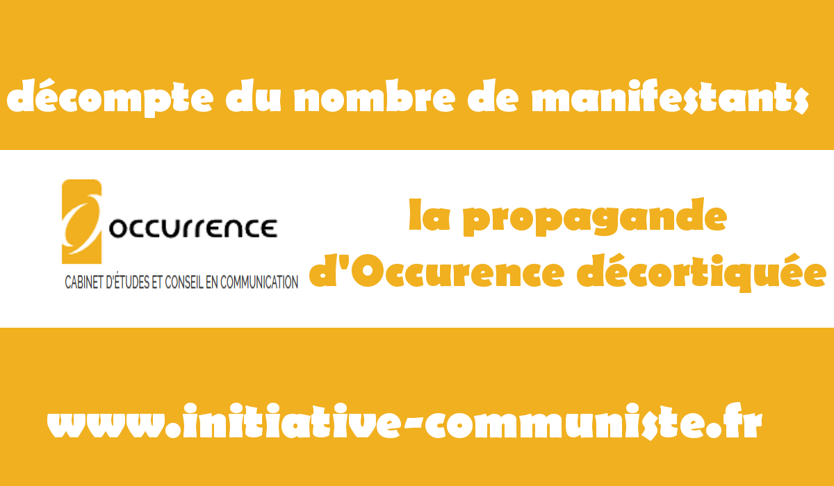 Décompte du nombre de manifestants : la propagande d’Occurrence décortiquée #média #22mars