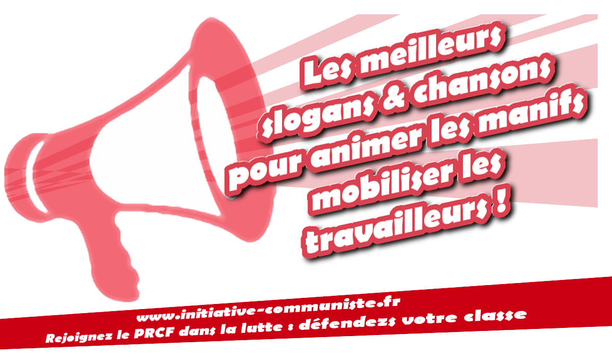 Des slogans pour dynamiser les #manif22mars #grèveSNCF #grèvefonctionnaires #servicespublics