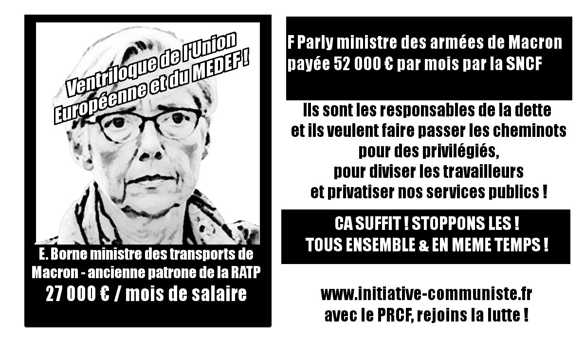 La dette de la SNCF : le passif de Elisabeth Borne (27 000€ de salaire) #jesoutienslagrevedescheminots