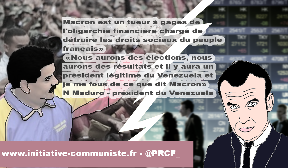 Maduro dénonce la destruction de la France par Macron « le tueur à gages de l’oligarchie financière »